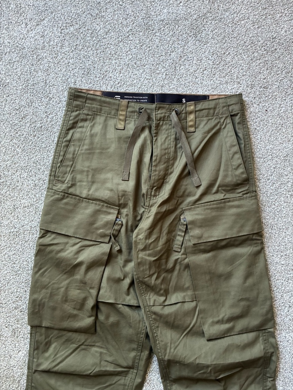 G-Star Olive Green Cargo Pants - Picture 2 of 11